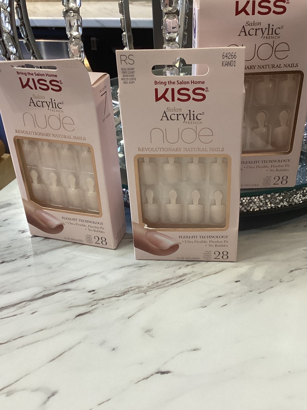 KISS Salon Acrylic Nude False Nails - Light Pink Nude